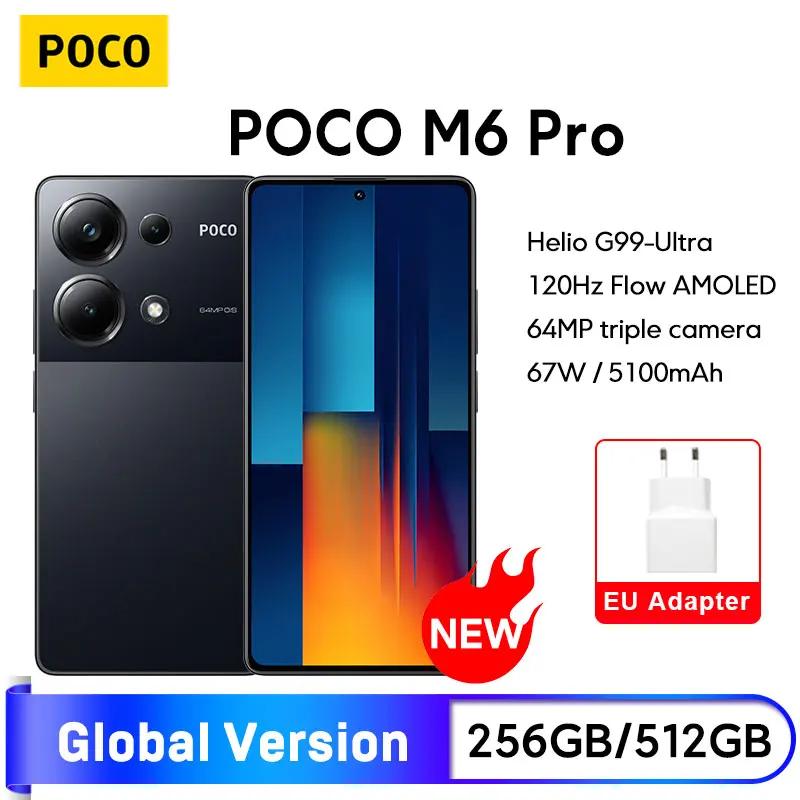 POCO M6  ۷ι  Ʈ, NFC 256GB, 512GB, Helio G99 Ultra 64MP ī޶, OIS 6.67 ġ 120Hz Flow AMOLED 67W, ǰ